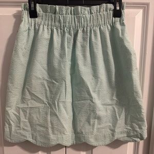 Lauren James mint green seersucker skirt